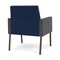 Lesro Mystic Lounge Reception Guest Chair, Bronze, MD Ink Back, MD Ink Seat, RS Echo Arm Panels ML1101 - alternate 3